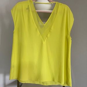 Neon yellow blouse